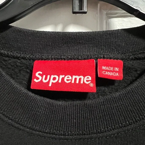 Supreme Futura Logo Black Crewneck Sweater